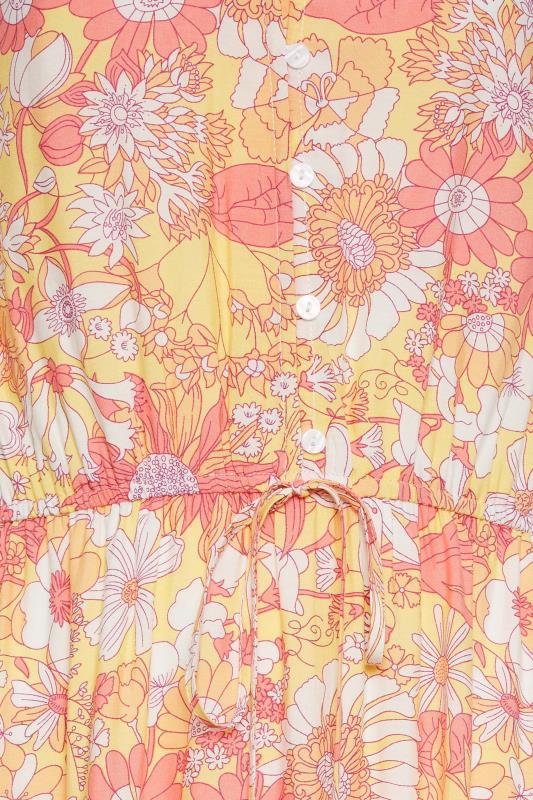 LTS Tall Womens Yellow Floral Print Maxi Dress | Long Tall Sally  5