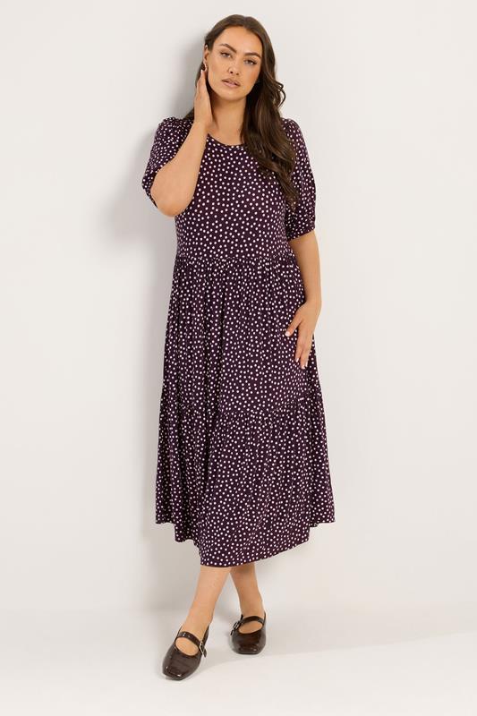  YOURS maxi-jurk met stippen