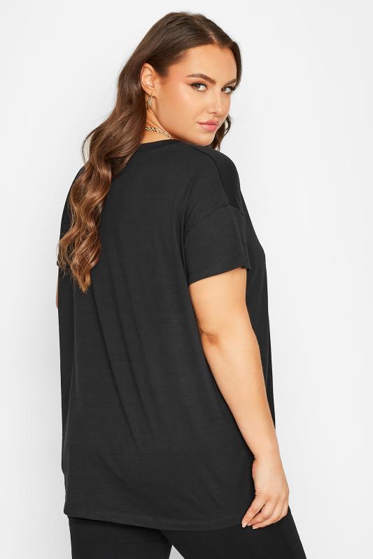 Plus Size Black Arizona Eagle Print T-Shirt | Yours Clothing 3