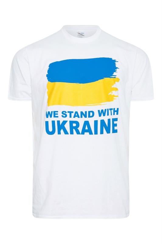 Ukrainian Crisis 100% Donation White 'We Stand With Ukraine' T-Shirt 4