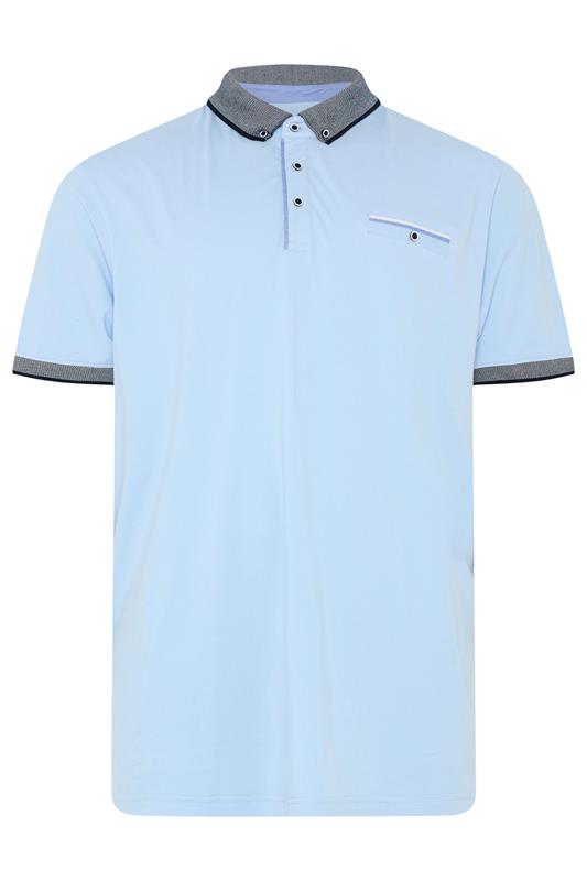 BadRhino Big & Tall Blue Chambray Pocket Polo Shirt | BadRhino 7