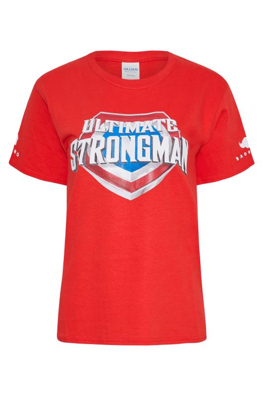BadRhino Girls Red Ultimate Strongman T-Shirt | BadRhino 1
