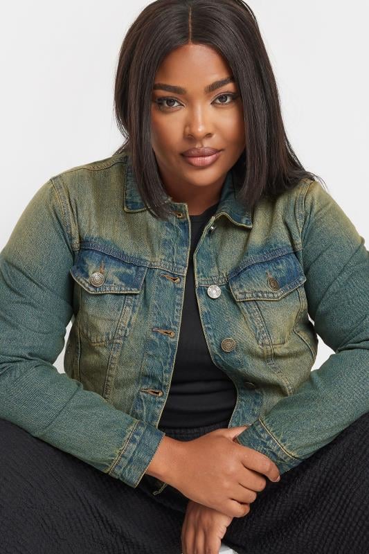 YOURS Plus Size Blue Washed Classic Denim Jacket | Yours Clothing 5