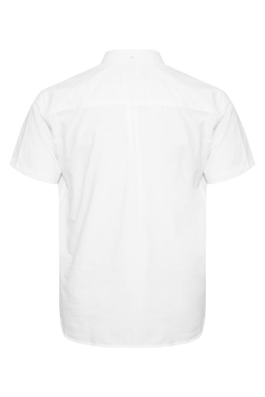 BadRhino Big & Tall White Essential Short Sleeve Oxford Shirt_Y.jpg