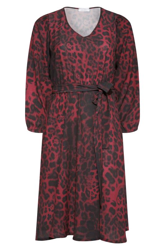 YOURS LONDON Red Leopard Print Midi Dress_F.jpg