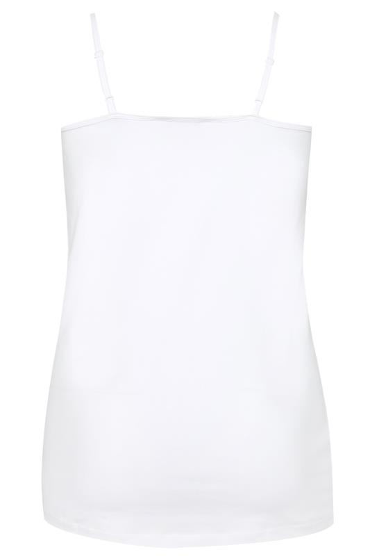 Plus Size White Cami Vest Top | Yours Clothing 5