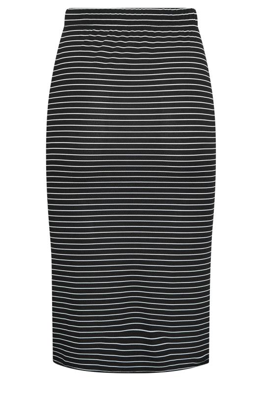 Petite Black Stripe Midaxi Skirt | PixieGirl 6