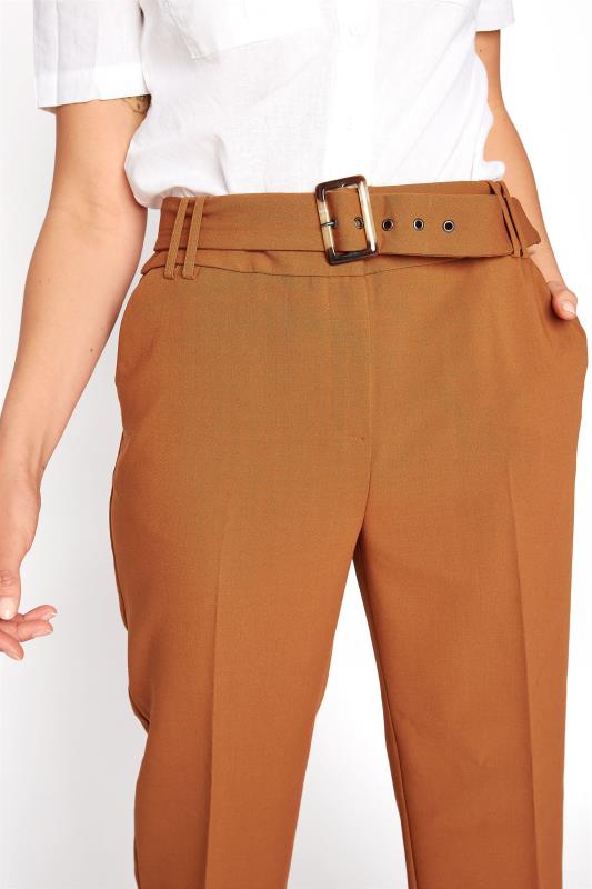 Tall Brown Belted Culotte Trousers 3