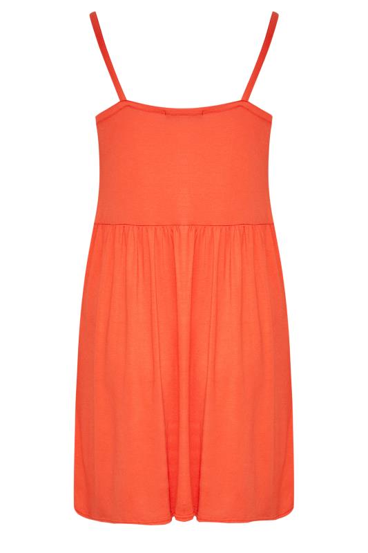LIMITED COLLECTION Curve Orange Button Detail Cami Top 7