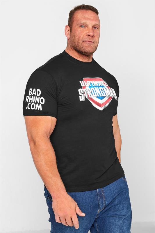 Plus Size  BadRhino Big & Tall Black Ultimate Strongman T-Shirt