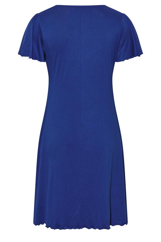 YOURS Plus Size Blue Crochet Detail Dress | Yours Clothing  7