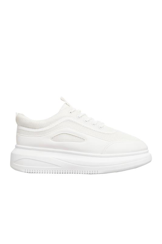 LIMITED COLLECTION White Platform Sporty Trainers In Regular Fit_AM.jpg