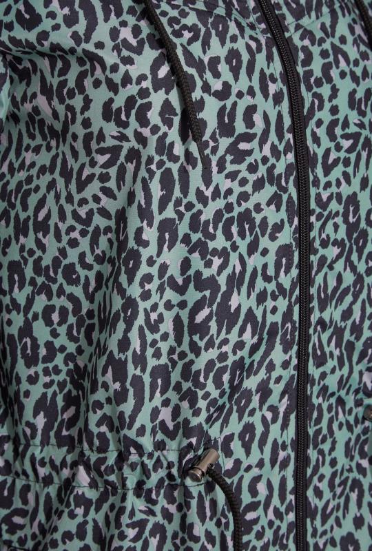 LTS Tall Women's Sage Green Leopard Print Pocket Parka | Long Tall Sally  6