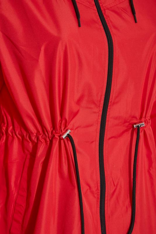 Plus Size Red Pocket Parka | Yours Clothing 7