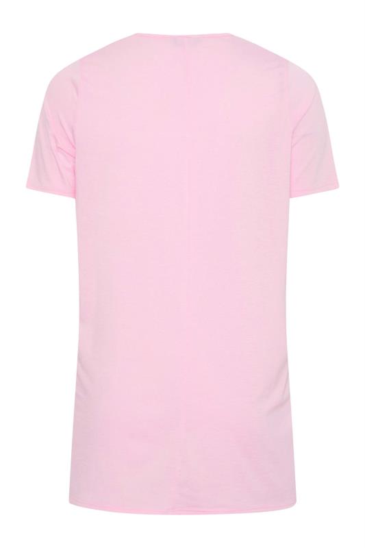 LIMITED COLLECTION Curve Pink Exposed Seam T-Shirt_Y.jpg