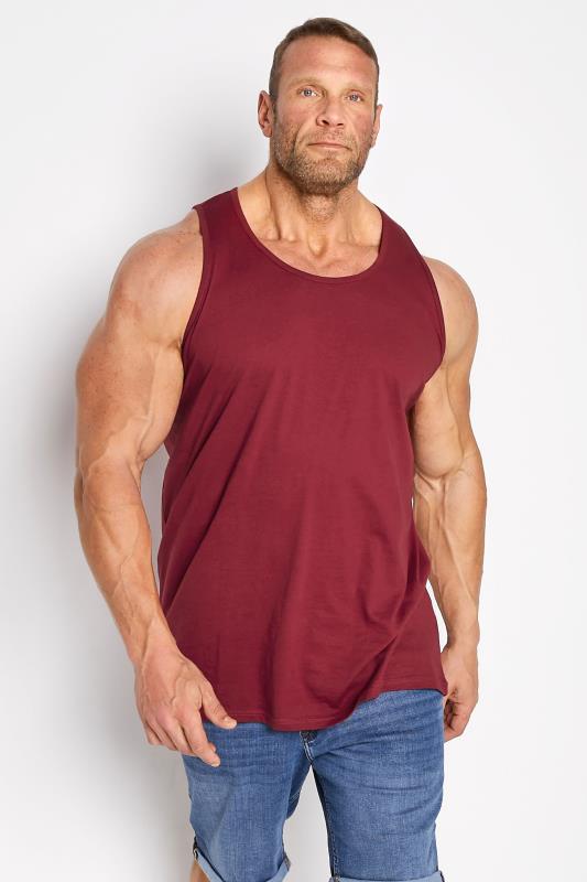 Men's  D555 Big & Tall Red Core Muscle Vest