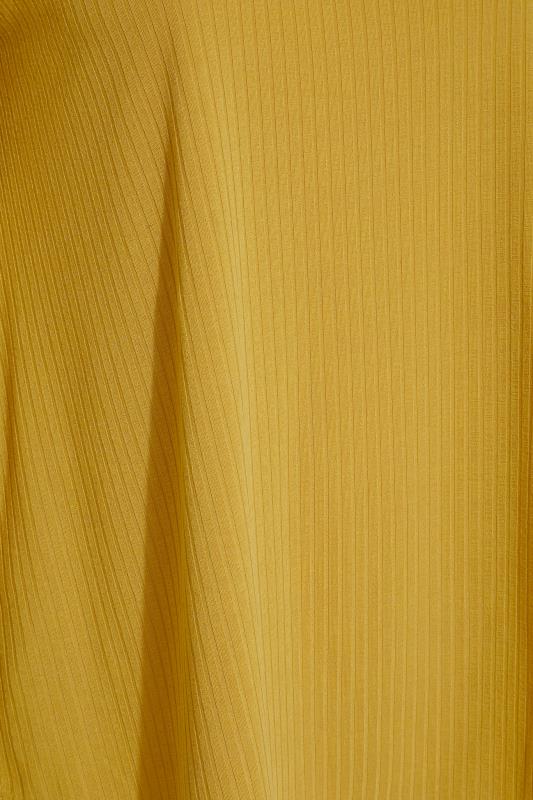LIMITED COLLECTION Mustard Yellow Ribbed Top_S.jpg