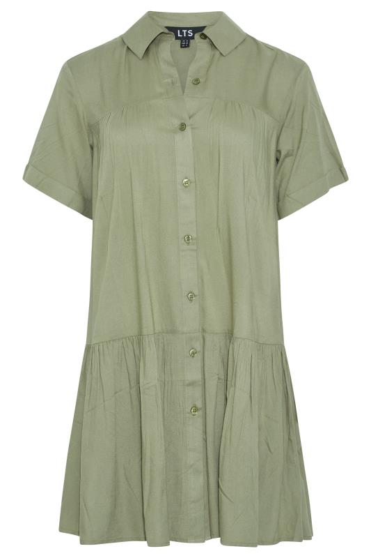 LTS Tall Women's Khaki Green Tiered Tunic | Long Tall Sally 6