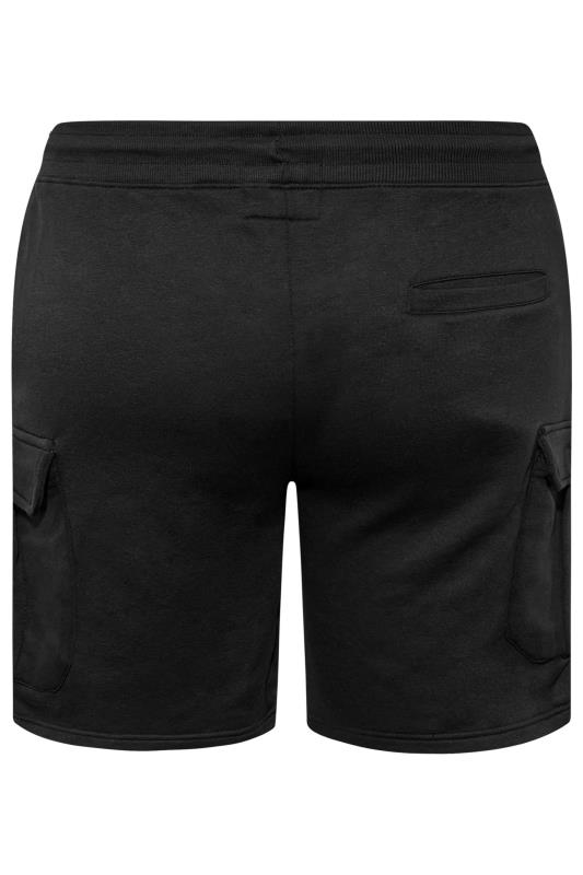 BadRhino Black Essential Cargo Jogger Shorts | BadRhino 6