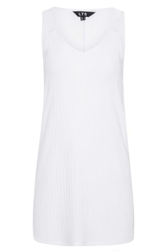 LTS Tall White Cut Out Strap Vest Top 5