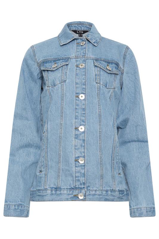 LTS Tall Womens Blue Mid Wash Denim Jacket | Long Tall Sally 6