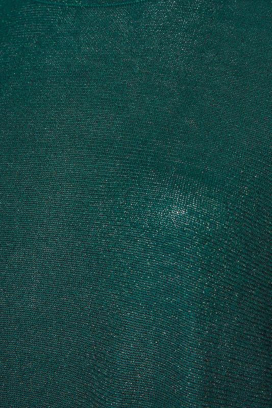Green Glitter Drop Shoulder Knitted Top_S.jpg