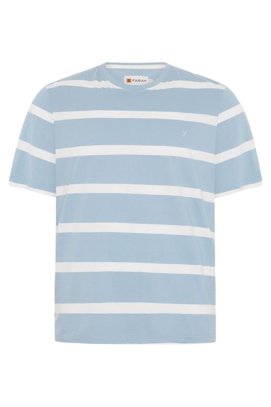 FARAH Big & Tall Blue Striped T-Shirt 2