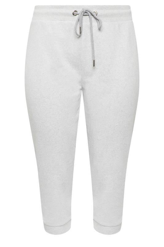 Grey Cropped Joggers | Yours Clothing 4