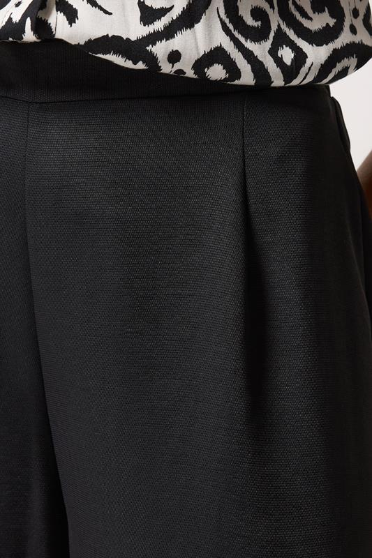 M&Co Black Wide Leg Cropped Trousers  4