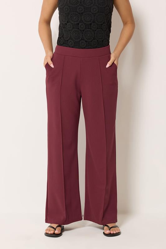  M&Co Petite Hose in Beerenrot mit Biesen