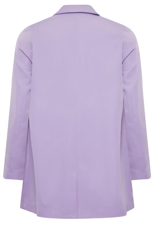 YOURS Plus Size Lavender Purple Blazer | Yours Clothing  8