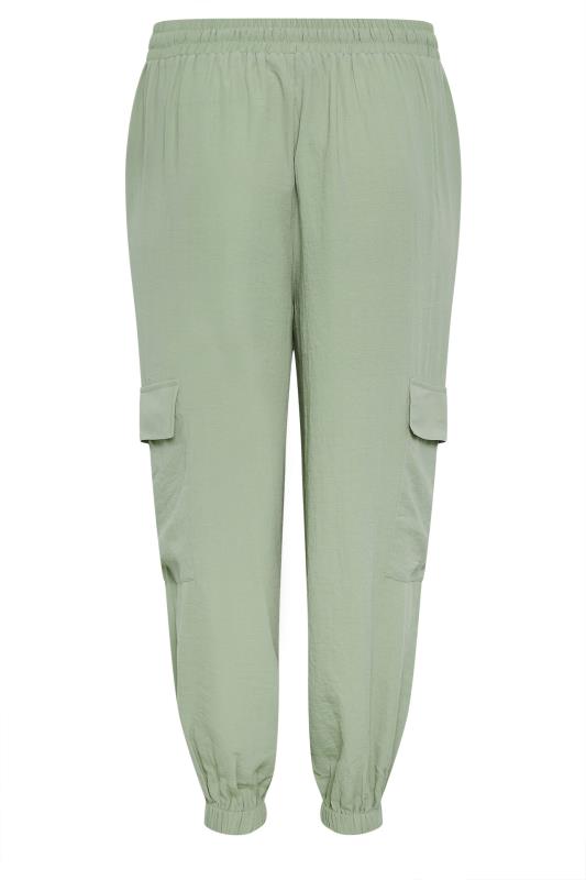 LIMITED COLLECTION Plus Size Khaki Green Cargo Pocket Trousers 6