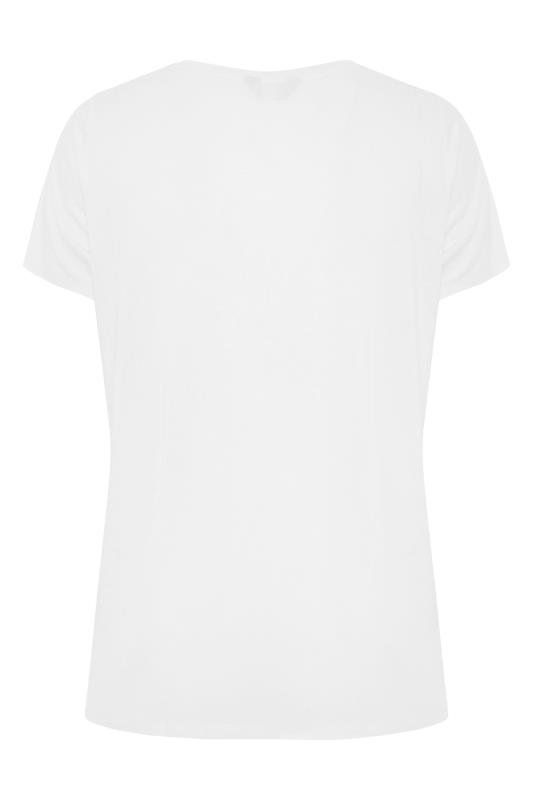 Curve White 'Made With Love' Printed T-Shirt 7
