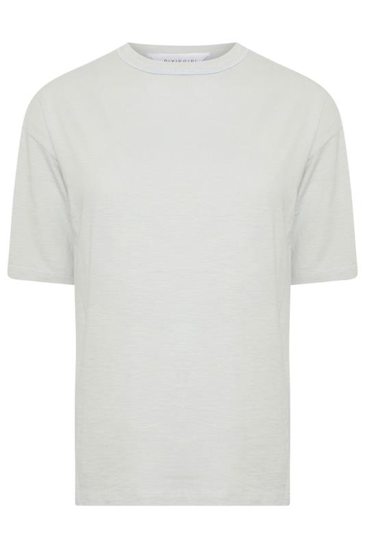 PixieGirl Petite Women's 2 PACK Grey & Yellow Seam Detail Cotton T-Shirt | PixieGirl 9