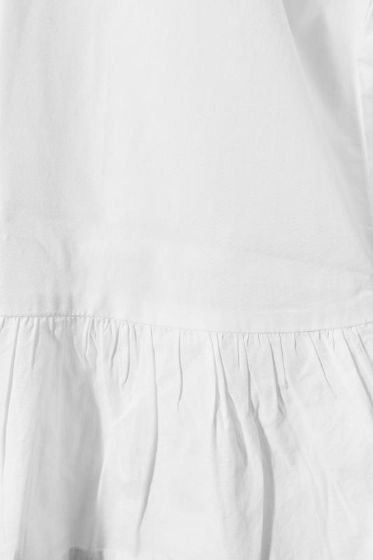 LIMITED COLLECTION Curve White Frill Shirt 7