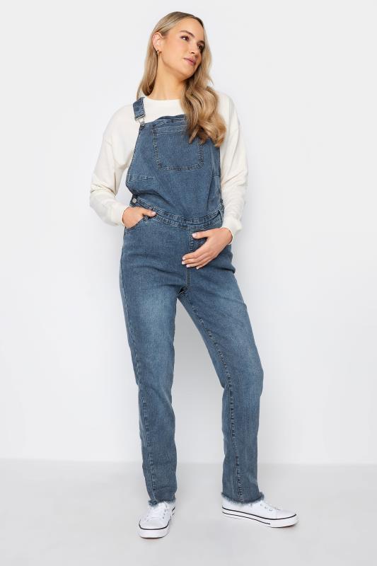  Grande Taille LTS Maternity Blue Denim Dungarees