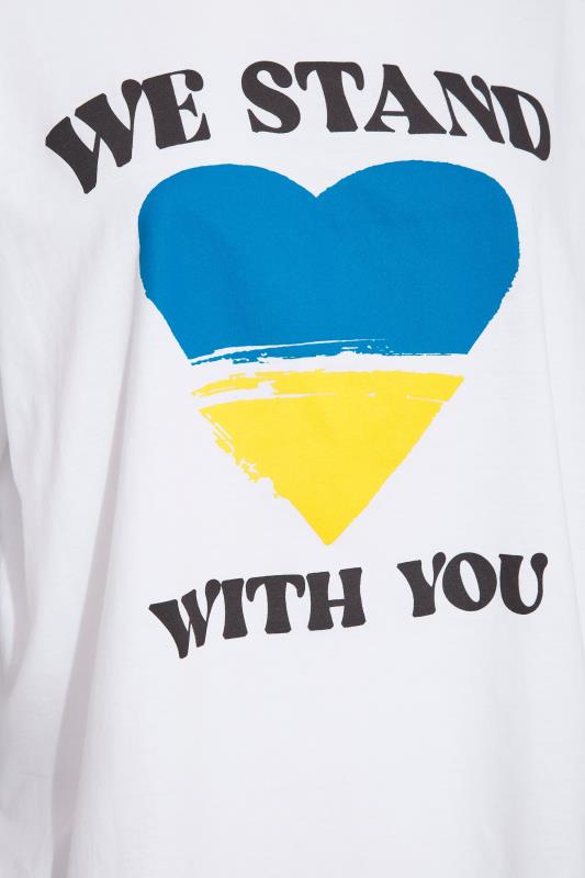 Ukraine Crisis 100% Donation 'We Stand With You' T-Shirt | Yours Clothing 6