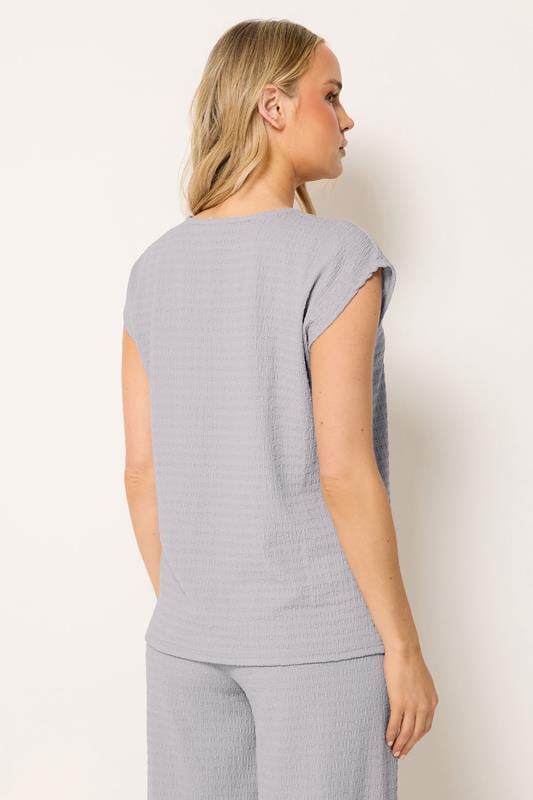LTS Tall Women's Light Grey Textured Top | Long Tall Sally 2