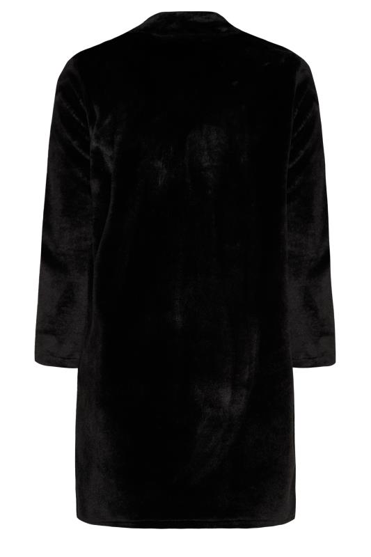 YOURS Plus Size Curve Black Faux Fur Coat | Yours Clothing  7