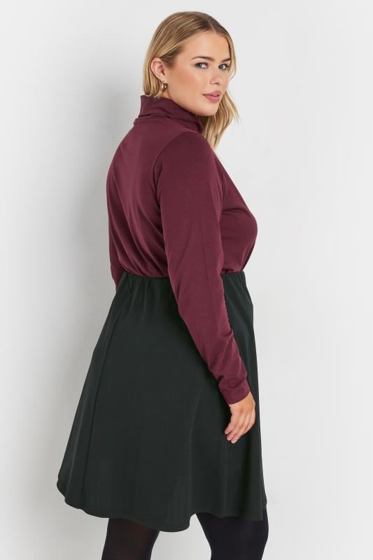 YOURS LONDON Plus Size Black Button Front Scuba Skirt Yours Clothing