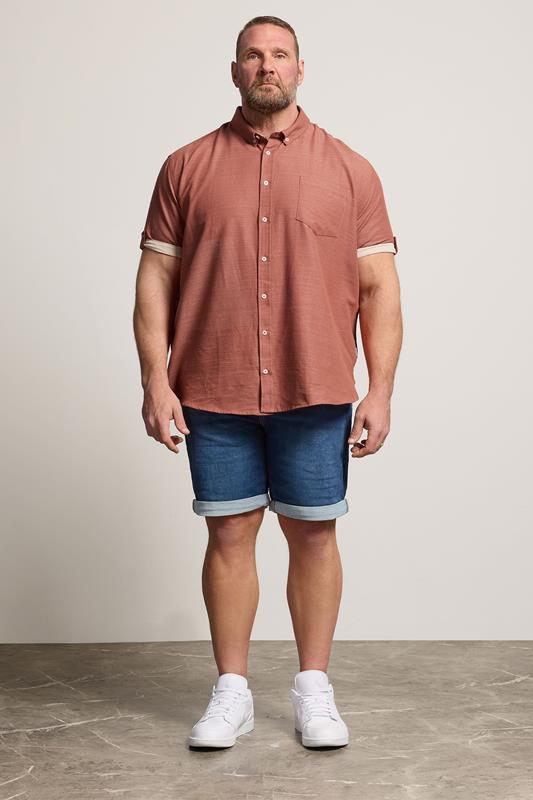 BadRhino Big & Tall Mid Blue Ultra Stretch Denim Short | BadRhino 1