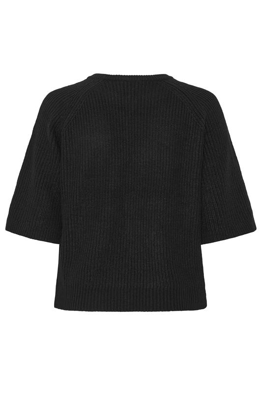 YOURS Plus Size Black Knitted Top | Yours Clothing 7
