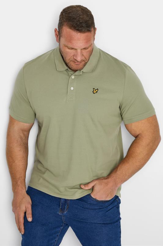 Plus Size  LYLE & SCOTT Moss Green Polo Shirt