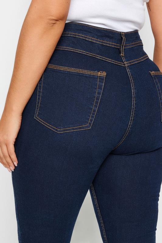 Plus Size Indigo Blue Straight Leg Fit Stretch RUBY Jeans | Yours Clothing 4