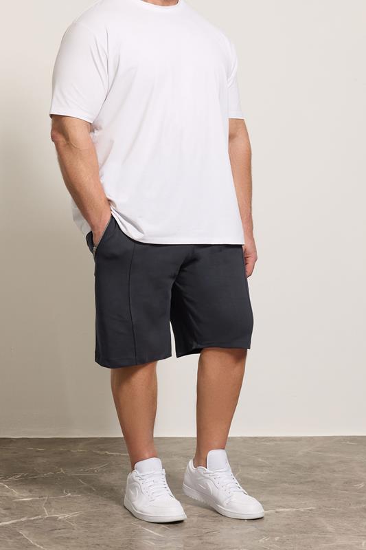  KAM Big & Tall Navy Blue Interlock Shorts