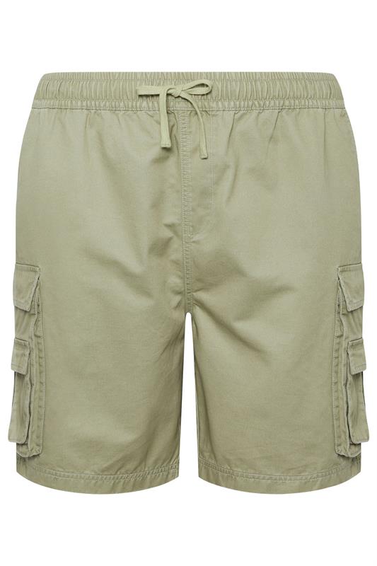 BadRhino Big & Tall Light Green Acid Washed Cargo Shorts | BadRhino 6