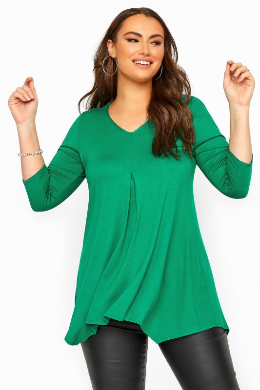 Plus Size Green Tops | Yours Clothing