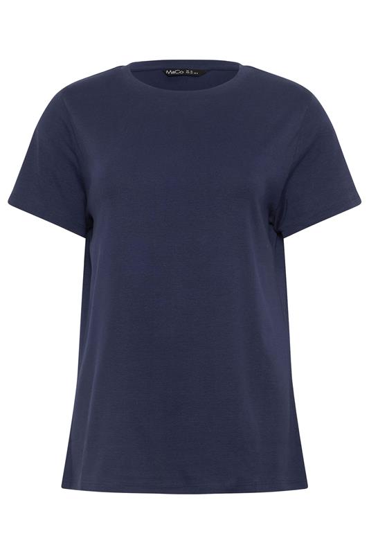 M&Co 3 PACK Black & Navy Blue Cotton T-Shirts | M&Co 10