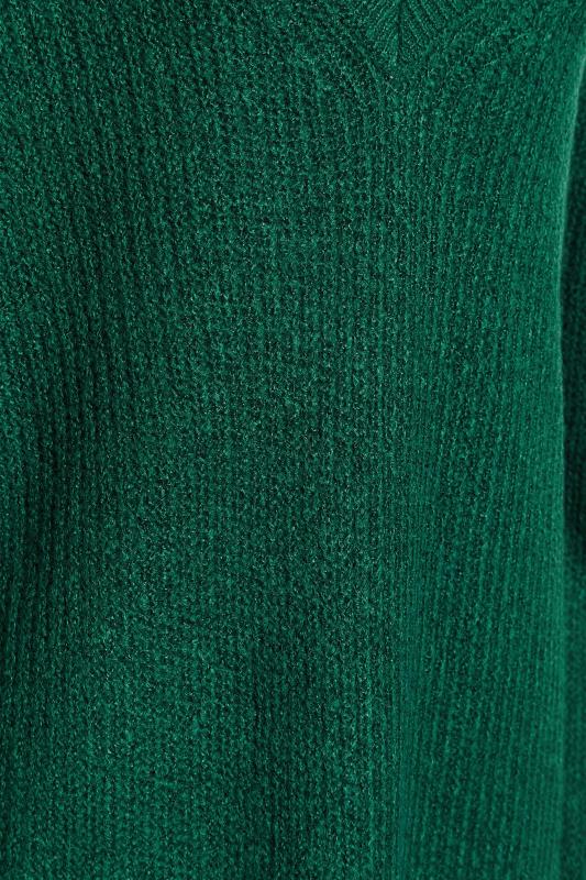LTS Tall Forest Green V-Neck Knitted Tunic Top 5