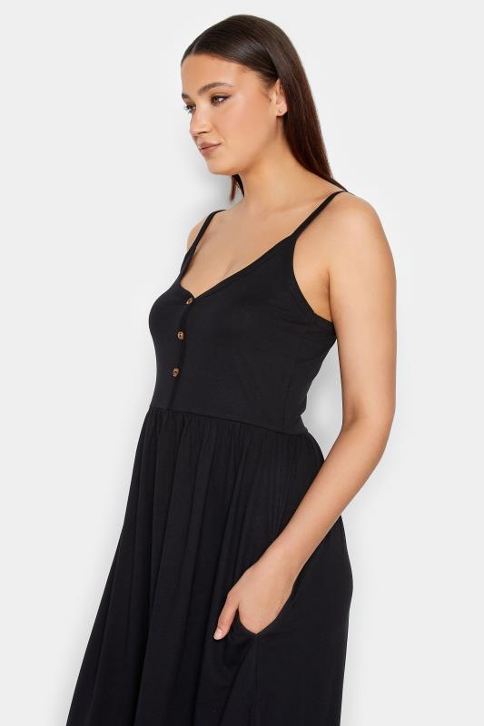 LTS Tall Womens Black Button Through Cami Dress | Long Tall Sally  4